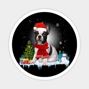 Funny French Bulldog Christmas T-shirt Magnet